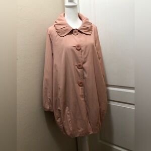 MAC & JAC Swing Coat Jacket–Oversized Collar, Bubble Hem. Great Pre-Owned Cond.